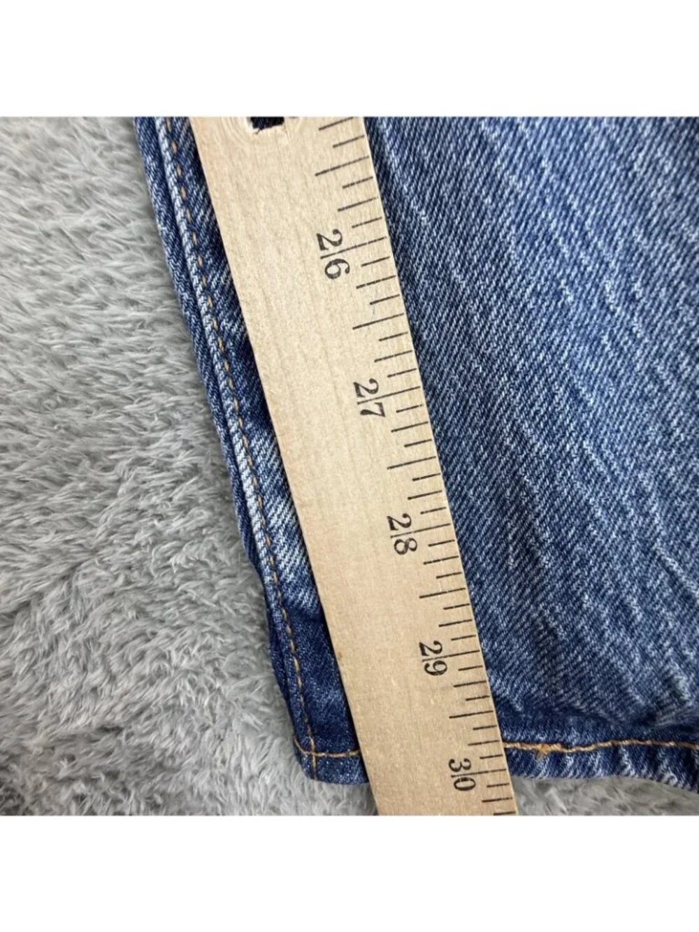 Levi's Premium Jeans Mens 34x30 Blue Regular Straight Stretch Denim Light Wash
